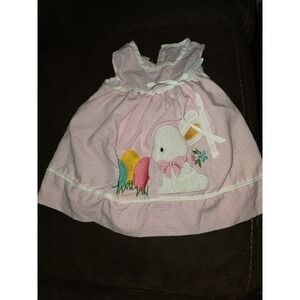 Heirloom baby collection spring Easter bunny egg dress size 6 12 months